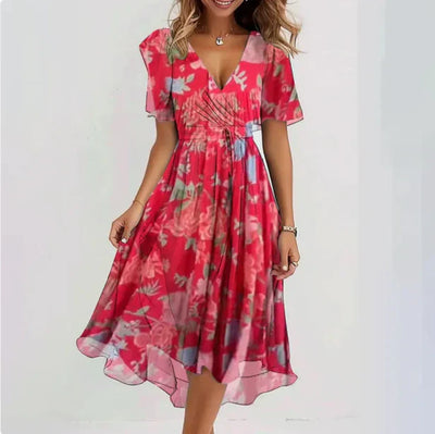 Matilde - Elegant Maxi Dress with V-Neckline