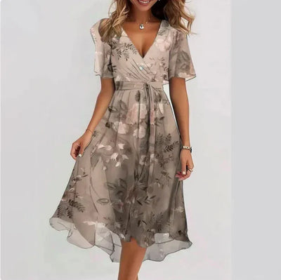 Matilde - Elegant Maxi Dress with V-Neckline